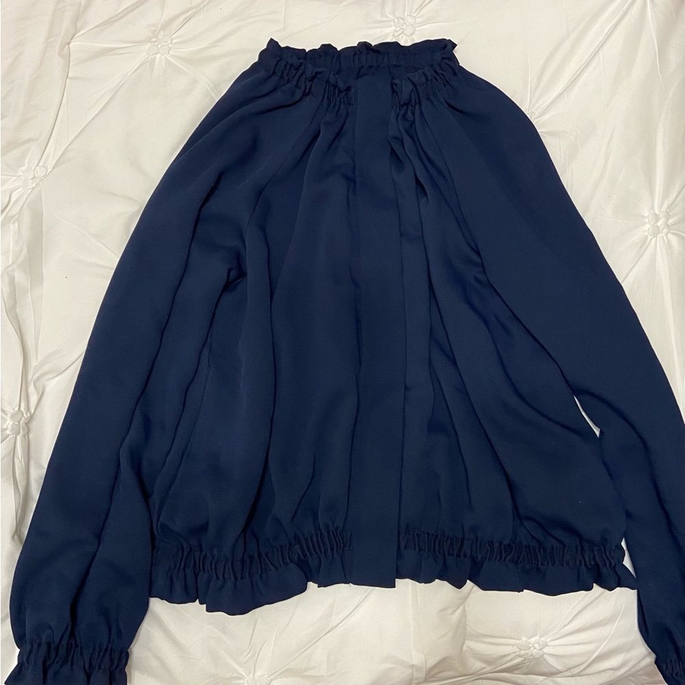 Kenneth Cole Navy Blouse